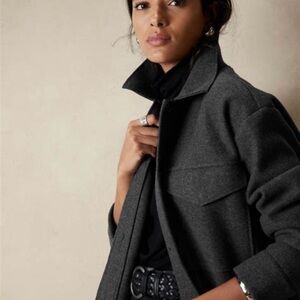 Banana Republic Four Pocket Charcoal Shacket 🩶 NWT